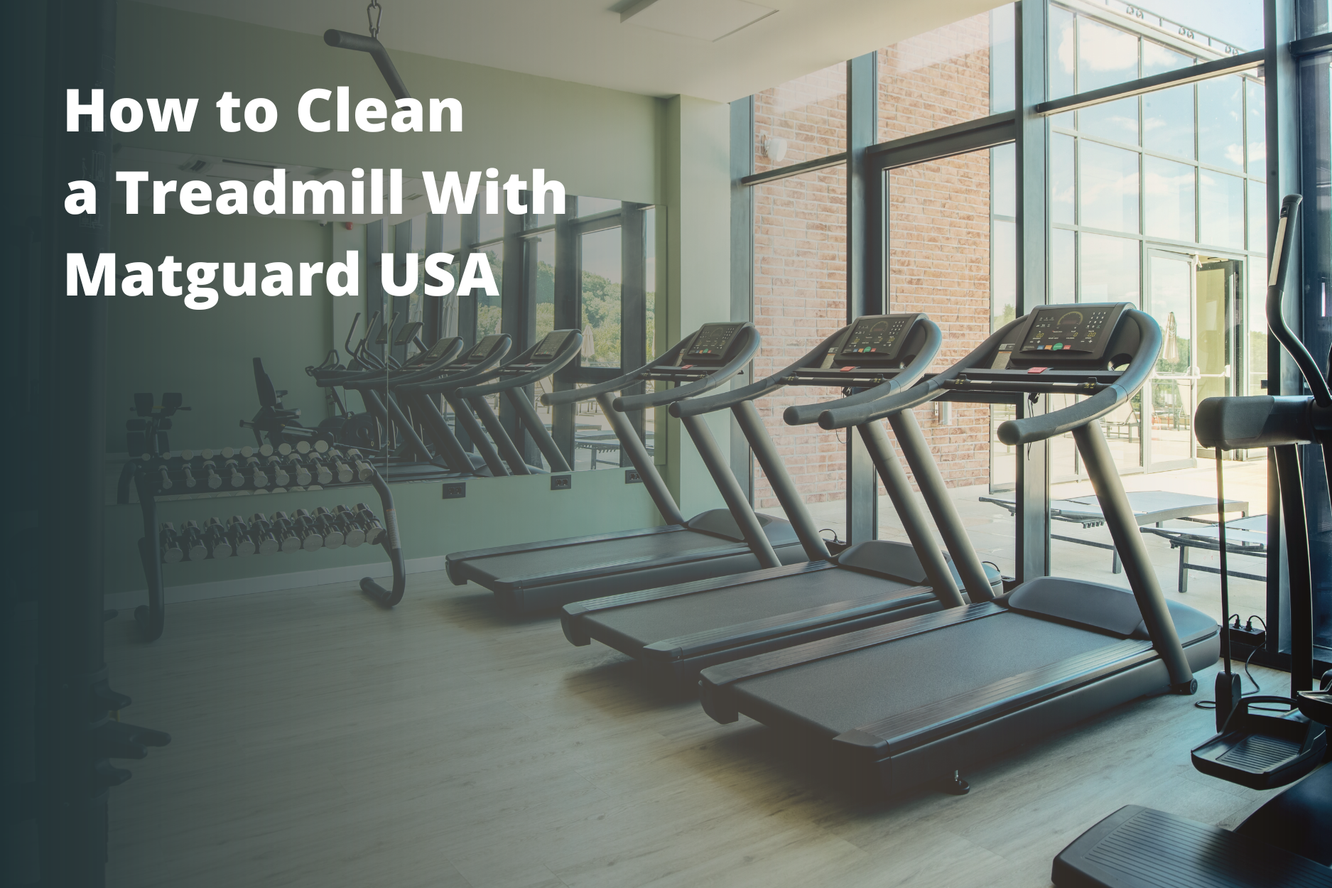 How do you discount clean a treadmill